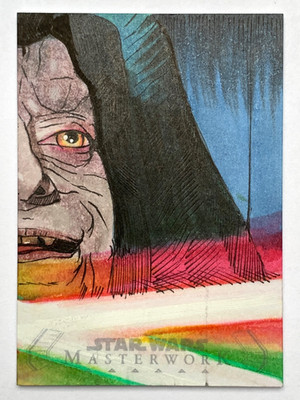 2020 Topps Star Wars 1/1 Sketch Card DARTH SIDIOUS by Brad Hudson