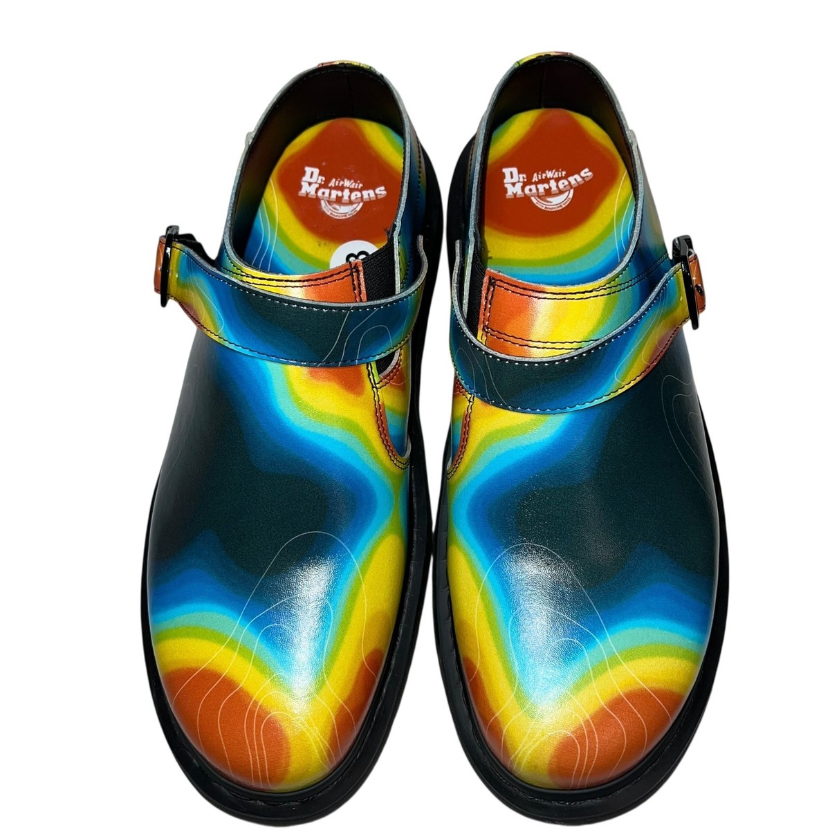 Dr. Martens Isham Clog Shoes Multicolor Thermal Map Men’s Sz 11 New No Box Dr Martens Isham Slip-0n Shoe Clog Mule (M5, W6) Genix Nappa  main image 4