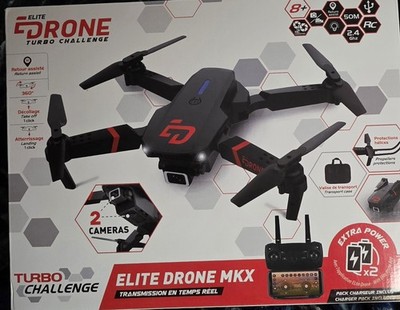 Elite Drone MKX turbo challenge 2 cameras extra power 50 m range 2 camera.