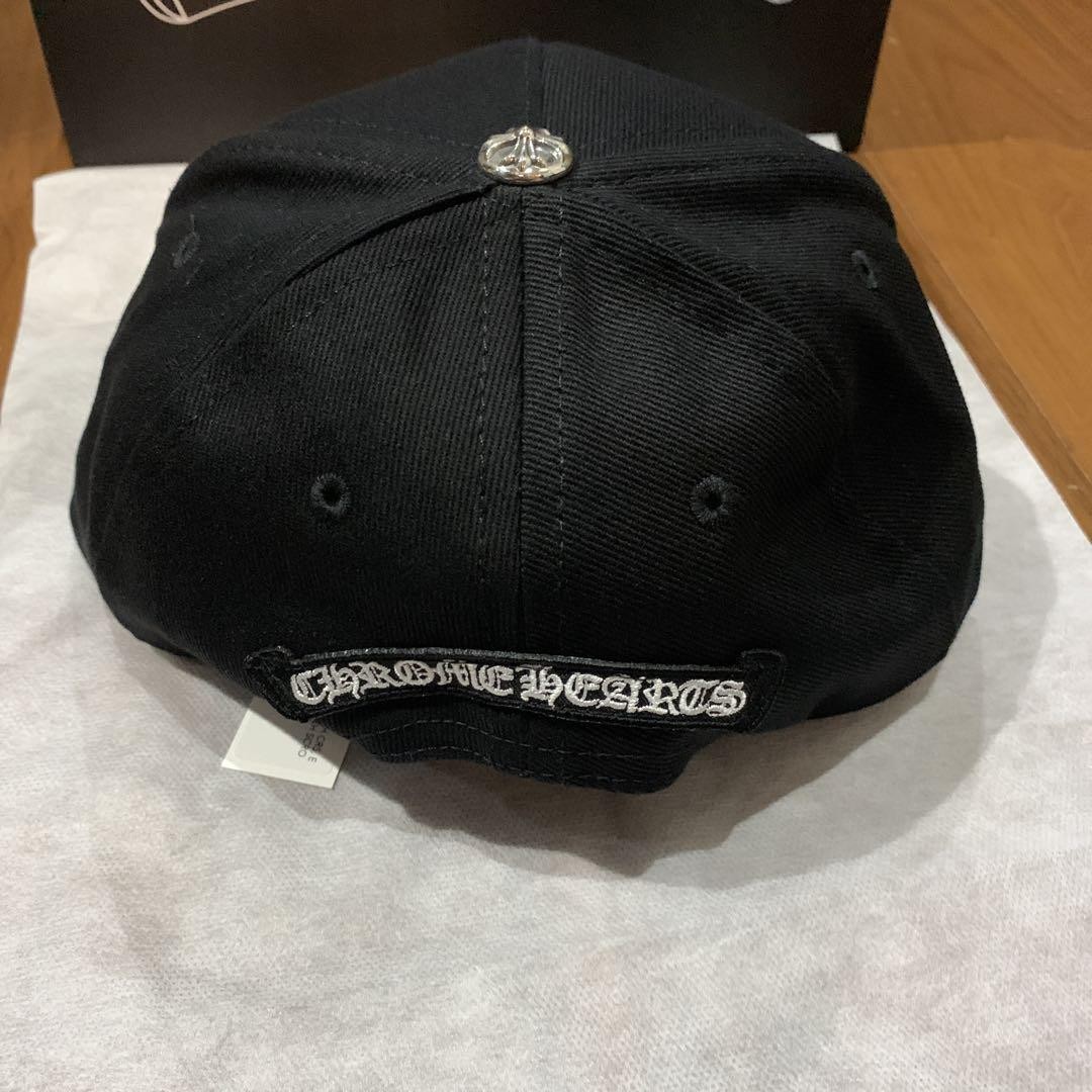 帽子 chrome hearts denim baseball cap Chrome Hearts Dagger Denim Baseball Hat Black/White