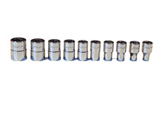 Snap On USA 110TMY NEW 10 Piece 1/4” Drive 6 Point SAE Shallow Chrome Socket Set