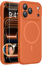 For iPhone 18 17 Pro Max Case 16 15 14 Cover Magnetic Shockproof Tempered Glass