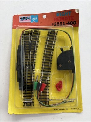Atlas N Gauge Scale Right Remote Snap Switch 2551-400 Model Railroad Train Track