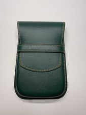 Green Leather emperor size AEGEANLEATHERCo, 5-slot.