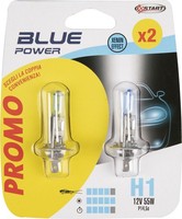 Start Paar Halogenlampen H1 Blue Power 12V 55W P14 5S Original