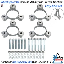 For Razor Dirt Quad 24v Wheel Spacer Kit / Wide Stance / Bolt On /Keep Stability