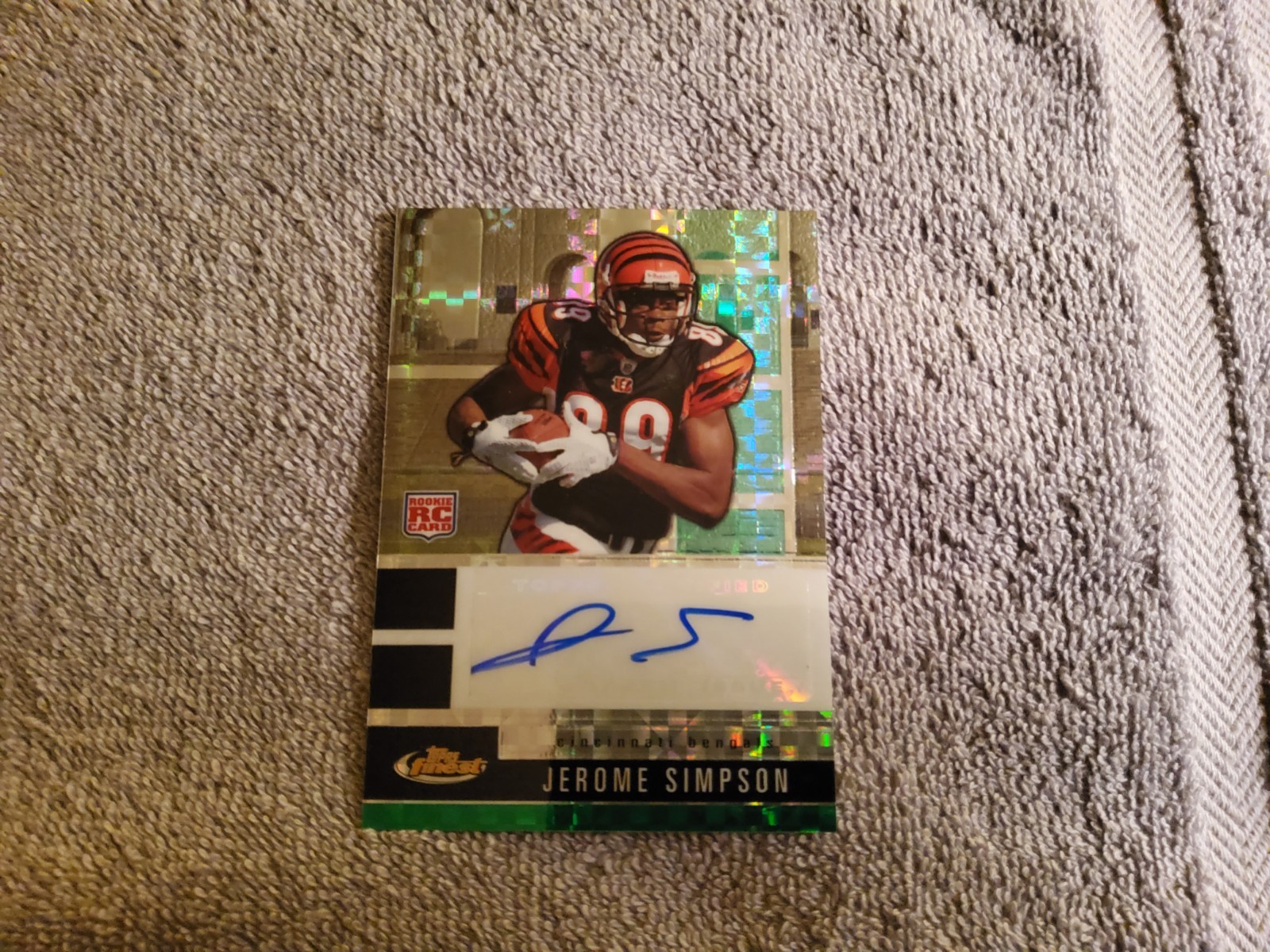Jerome Simpson Finest #131 Green Xfractor