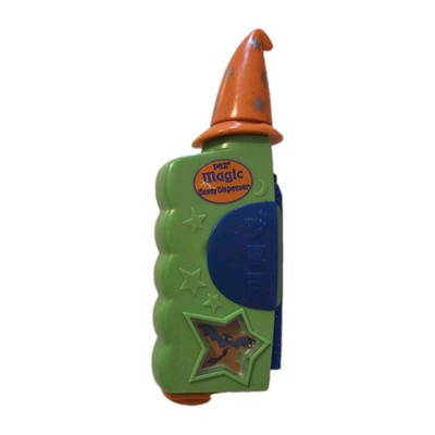 Vintage PEZ Magic Candy Dispenser (Green/Blue with Orange Hat   Slovenia)