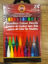 Koh-I-Noor Woodless Colour Pencils  24 Assorted Colors