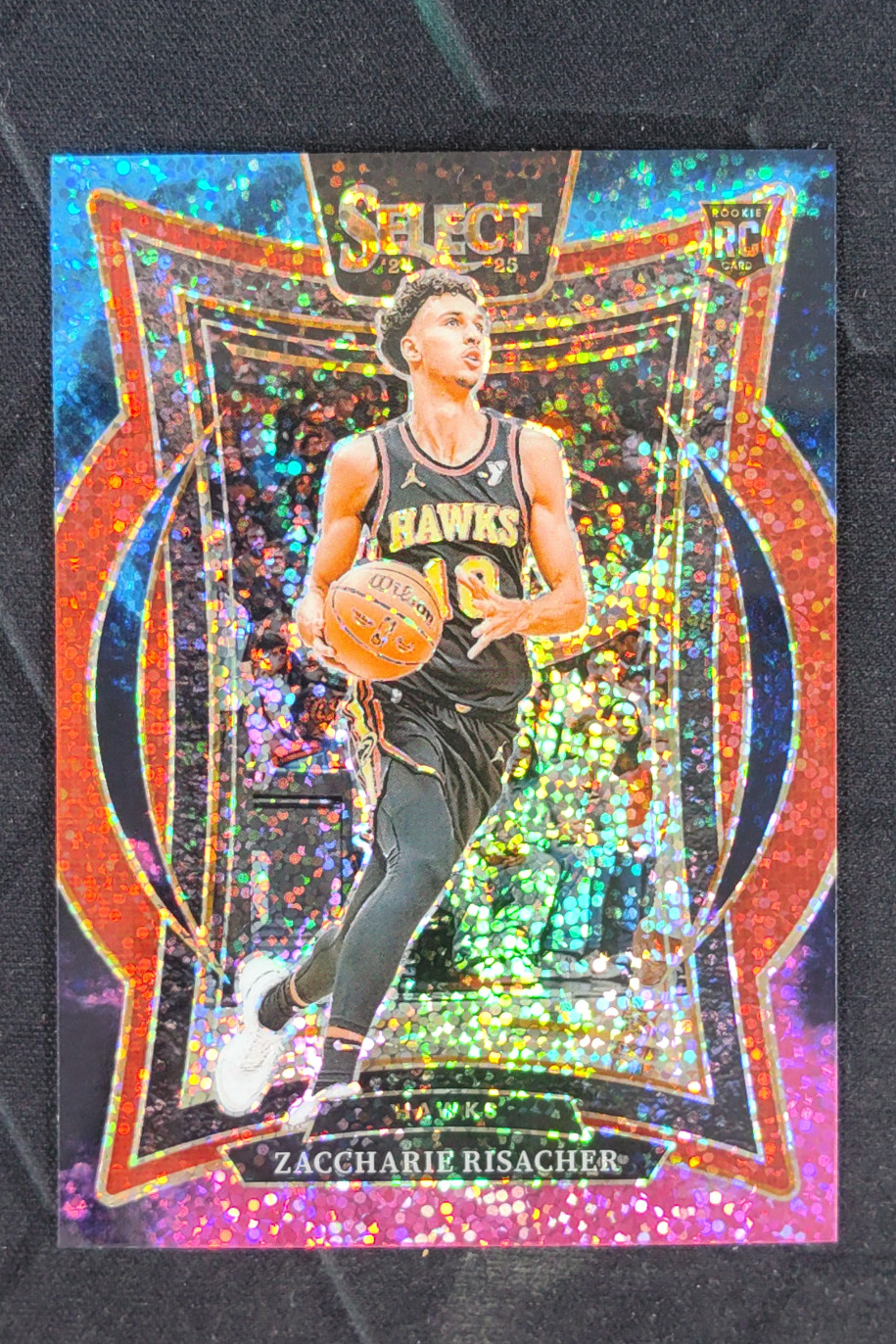 2024-25 Panini Select Zaccharie Risacher Concourse Cosmic Prizms RC #86 SSP