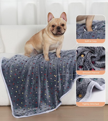 1 Pack 6 Blankets Dog Cat Soft Fluffy Fleece Pet Blanket Warm Cute Print Desi... - Picture 2 of 8