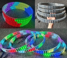 4pcs 17.5 Double Sided Wheel Rings Lights 10-row Effect Chasing Led Rims 4pcs 17.5 Double Sided Wheel Rings Lights 10-row Effect Chasing Led Rims