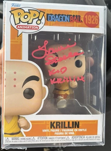 Laurie Steele Signed Funko Dragon Ball Krillin #1926 with Character Name