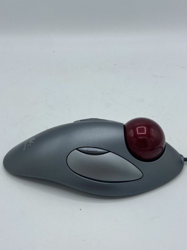 Logitech Trackman Marble Mouse T-BC21 Track Ball Optical USB 804377-0000 Tested! - 第 8/18 張圖片