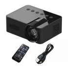 1set 1080P HD Mini Portable Projector AUX/USB/Type-C Multi-devices Compatibility