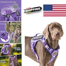 Large Dog Training Harness No Pull Design with Quick Release Buckle for Easy Use