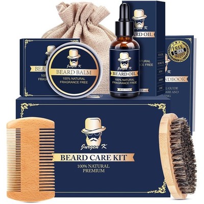Men s Beard Grooming Kit   Daily Beard Care & Valentine s Day Gift for Him
