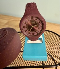 Versus Versace Womens Deep Purple 50mm Strap Fashion Watch VS000518 SILICONE