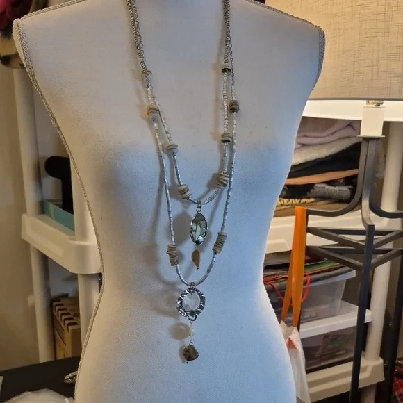 Sylca Designs Multi‑Strand Statement Necklace – M… - image 1