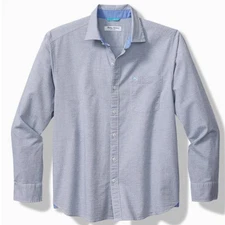Tommy Bahama Long Sleeve NOVA WAVE SEERSUCKER Camp Shirt LARGE, XL, 2XL