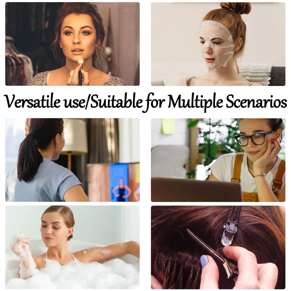 12 piezas pinzas para el cabello para peinar seccionar pico de pato de metal con orificios para peinar el cabello Foto 3 de 4