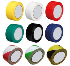 50mm x 33m Heavy Duty High Visibility Floor Line Marking Hazard Warning Tape