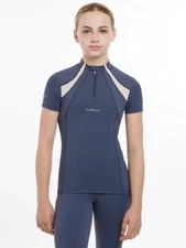 LeMieux Young Rider Mia Mesh Short Sleeve Base Layer - Dusk