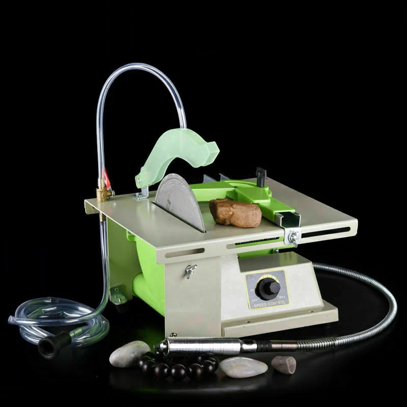 Mini Lathe Table Saw DIY Jewelry Stone Rock Woodworking Carving Cutting Machine - image 4 of 4