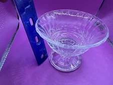 Footed Clear Glass Small Pedestal Compote Dessert Bowl 3"