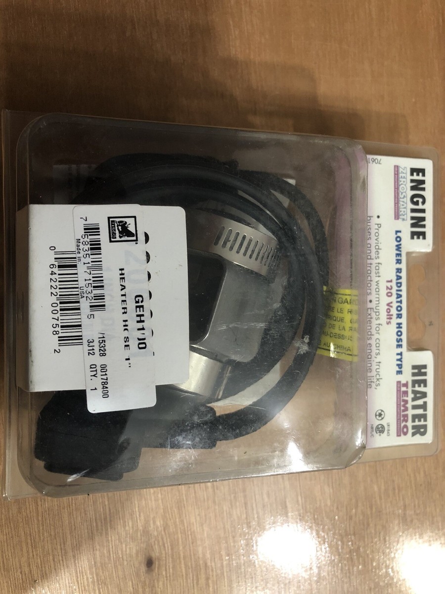 Zerostart 1” Lower Coolant Radiator Hose Engine Block Heater Part # 3200001  New | eBay