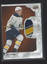 Jack Eichel 2019-20 Upper Deck Engrained Premium Materials Mahogany #11 32/35 