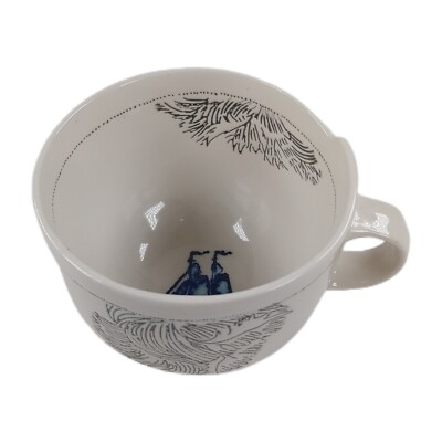 Anthro Linda Fahey Pacifica Stormy Seas Sailing Ocean Blue Mug Cup New w/ Tags