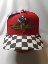 NOS Indianapolis Motor Speedway Vintage Top of World Snapback Checkered Cap Hat