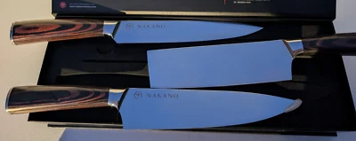 NAKANO Knife Set Japan - Slicing, Nakuru, And Chef Knife