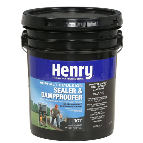 Henry 107 Asphalt Emulsion Sealer & Dampproofer Roof Coating 4.75