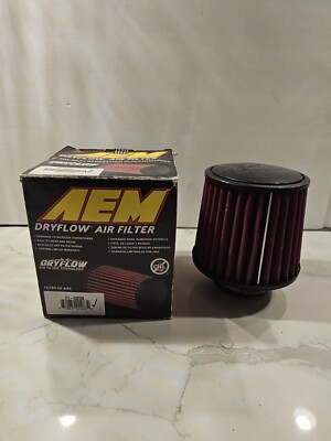 AEM Induction DryFlow Air Filter 21-202DK 2.75-Inch Inlet / 5.125-Inch Length