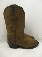 Smoky Mountain 3034Y Brown Leather Round Toe Cowboy Boots Youth Size 5 D