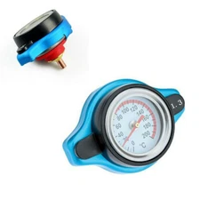 1.3 Bar Small Head Thermostatic Radiator Cap Cover Temperature Gauge Fit For Car