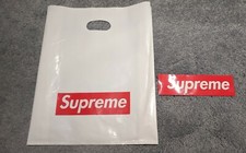 Supreme Plastic Tote Shopping Bag  Sticker 100 Highly Authentic  Brand New