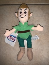 Peter Pan Beanie Plush Toy The Disney Store Mini Bean Bag 8" New With Tags