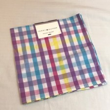 NWT - Tommy Hilfiger Pocket Square Grid Pattern Colorful