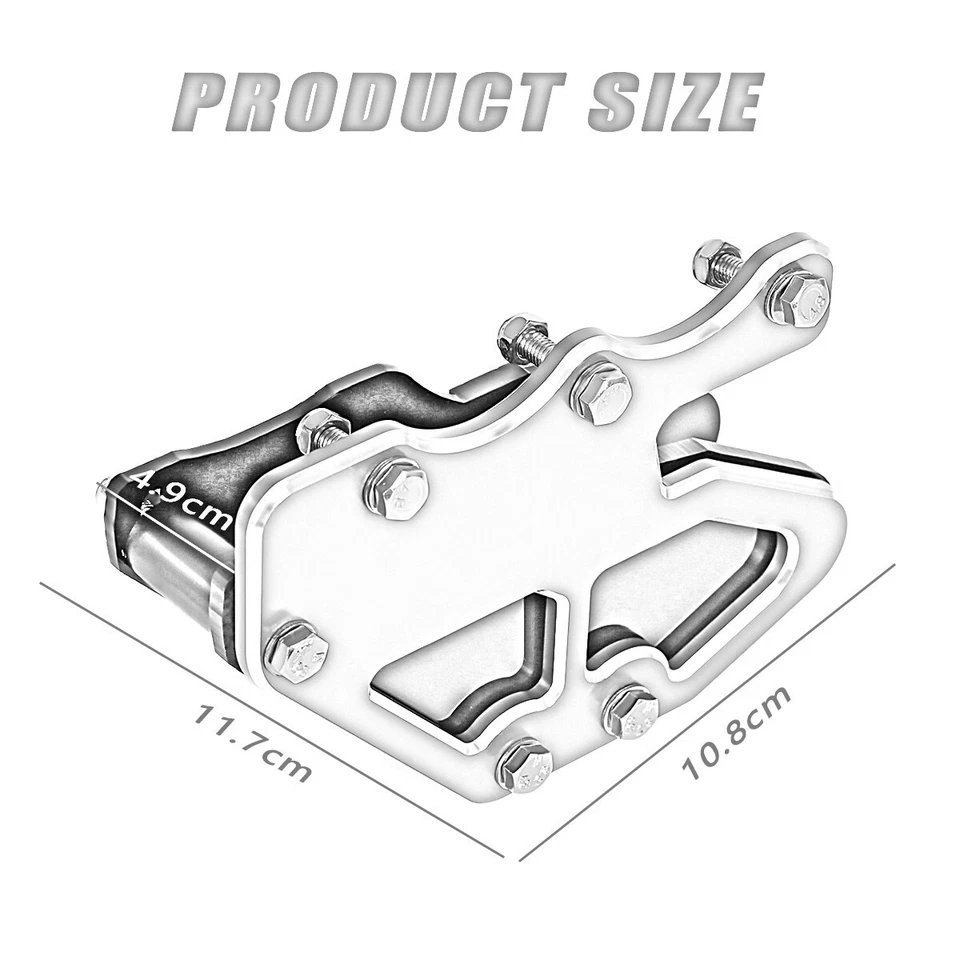 US 3D CNC SILVER Chain Guard Guide Cover For Kawasaki KLX300 KLX300R KLX300SM - Image 3 of 4