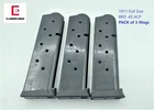 3 PACK 1911 Magazine 8 RD  ELANDER 45ACP  Full Size Government GI Pistol Mag