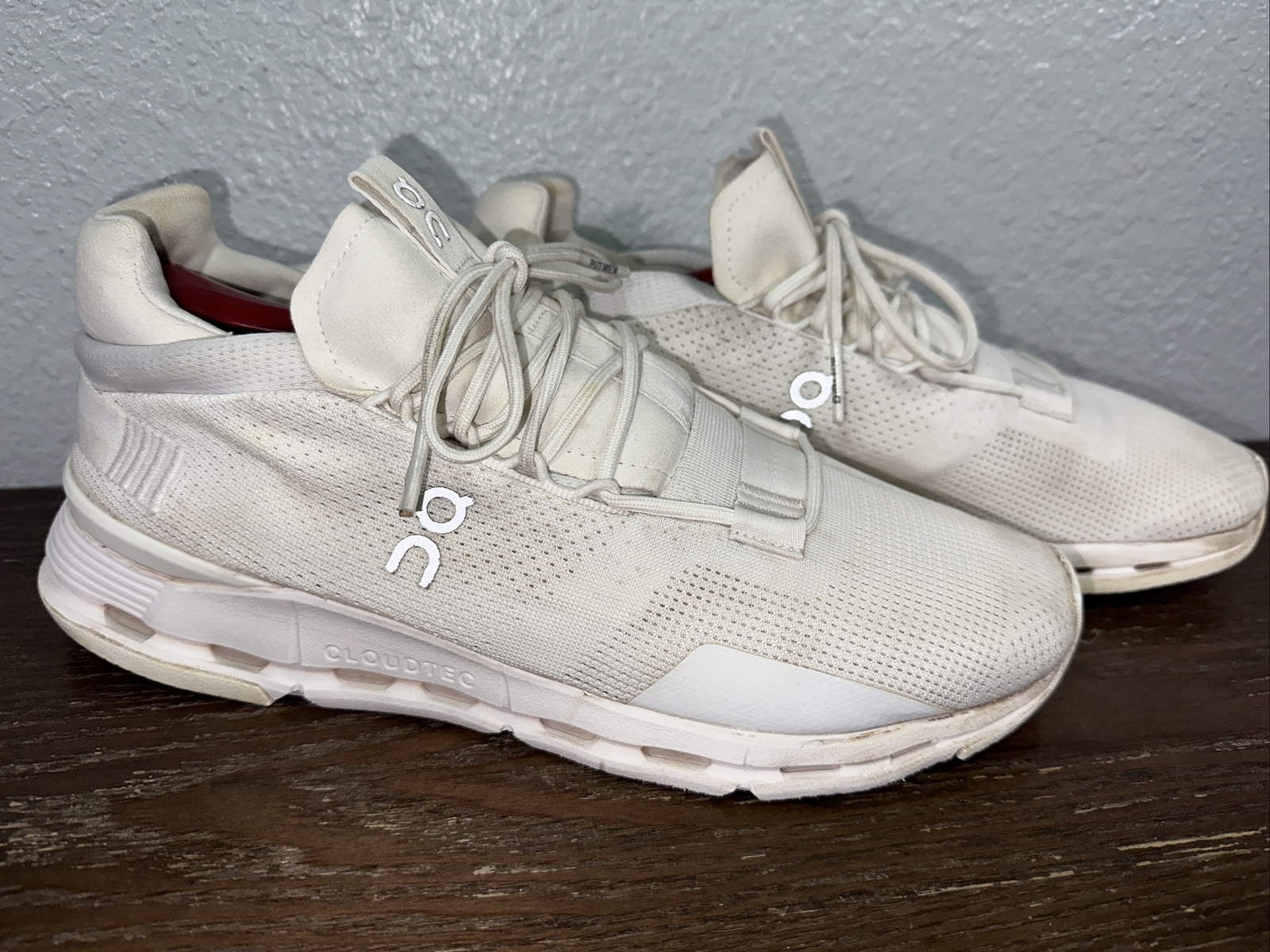 On Cloudnova All White Cloudtec Running Shoes 26.… - image 3