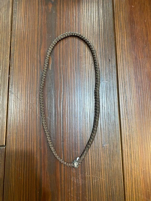 Collar de columna de hueso de serpiente para hombre vintage natural largo 36" muestra rara Foto 3 de 3