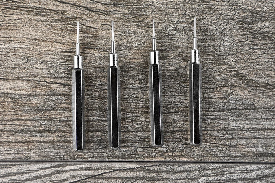 4pc 3" Watch Chain Link Remover Punch Pin Tool Set Sizes 0.7mm 0.8mm 0.9mm 1.0mm - Image 3 of 3