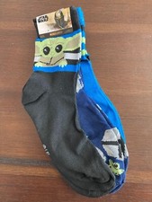 NEW Star Wars The Mandalorian and Grogu 3-Pack 3/4 Crew Socks Size 6-12 Disney