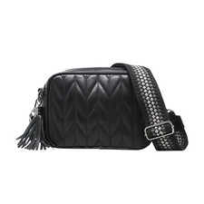 Women Duo-Pockets Camera Bag Chevron Cross Body Shoulder Ladies Handbag CXJ2302