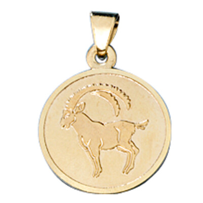 JOBO''30768''Anhänger Sternzeichen Steinbock 333 Gold Gelbgold matt Sternzeichenan