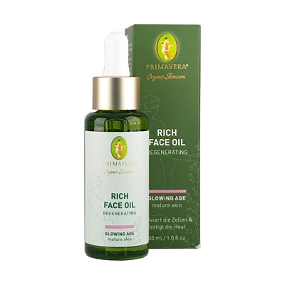 Primavera Rich Face Oil 30ml, Bio-Vegan